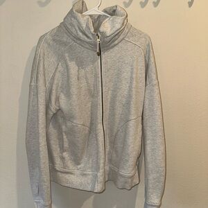Lululemon Heathered White Hoodie, size 12